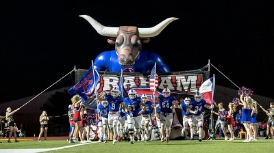 Graham Steers 41 vs. Bowie Jackrabbits 22 at Newton Field in Graham, Texas on August 26, 2022