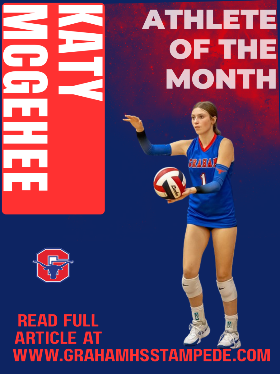 Girls athlete of the month graphic:  Katy McGehee