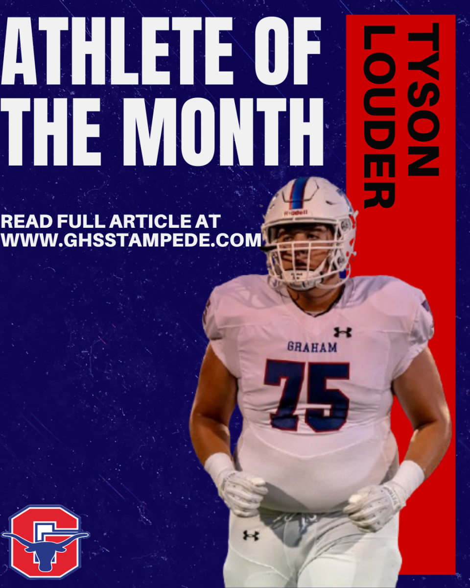 Boys Athlete of the month graphic: Tyson Louder